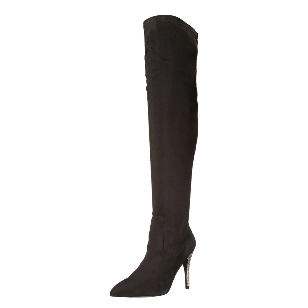 *NEW* Nina New‎ York Rocklin Black Over The Knee Boots Size 6 A39